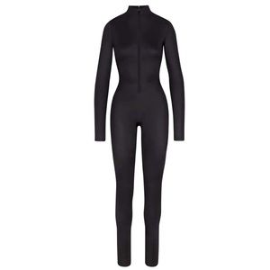 SKIMS Black Mock Neck Jumpsuit